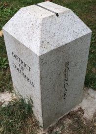 DC Boudary line stone marker