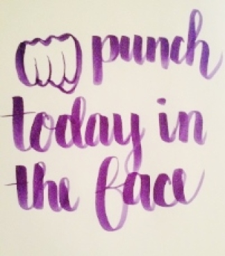 Punch today in the face - Tombow Dual Brush Pen Art Markers